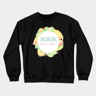 An I Oop Vintage Retro Beachy Vibes Pastel SKSKSK Gifts for Girls Teens Crewneck Sweatshirt